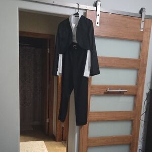 SHEIN Black and White Jumpsuit